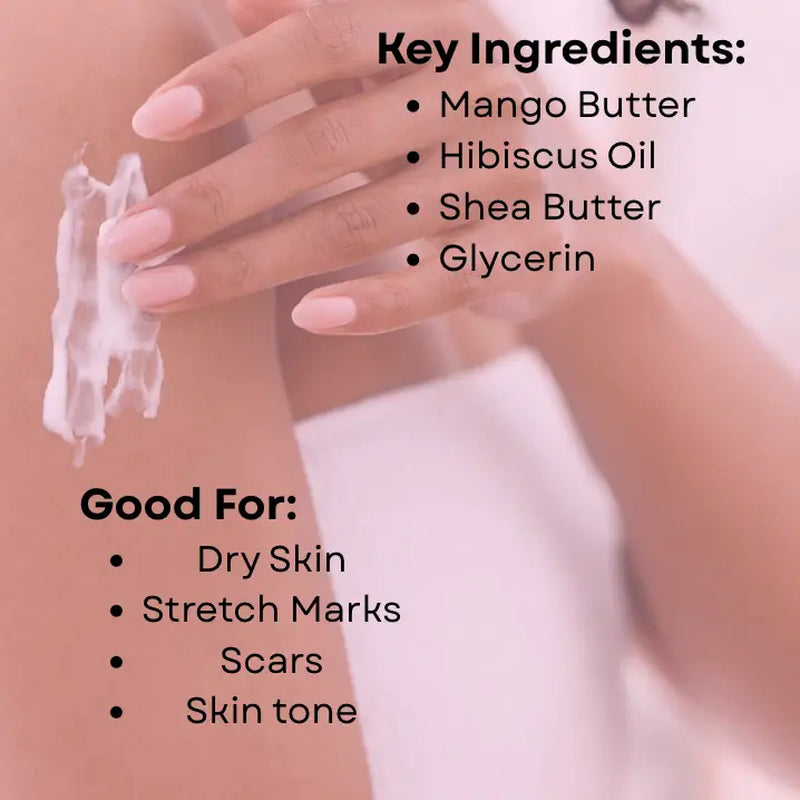 Hibiscus Oil Hydrating Body Cream for Intense Moisture